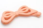 アクリルリボンバナナヘアクリップ(サーモンピンク)